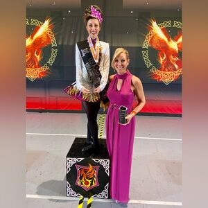 WHBM Fuscia Chiffon Halter-Neck Wide Leg Jumpsuit